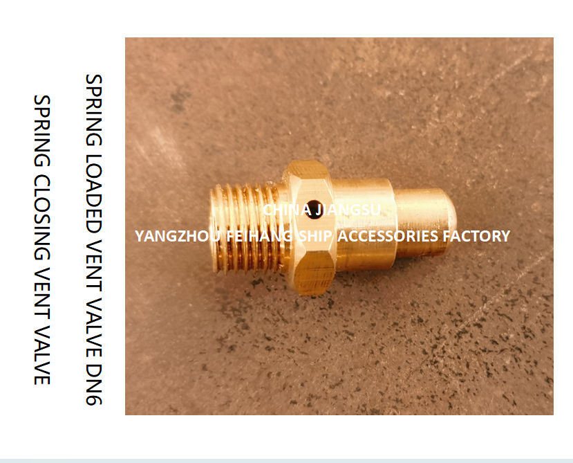 DN6 Spring Closing Vent Valve with Thread M13 and CB/T3778-1999 Standard for Marine Applications