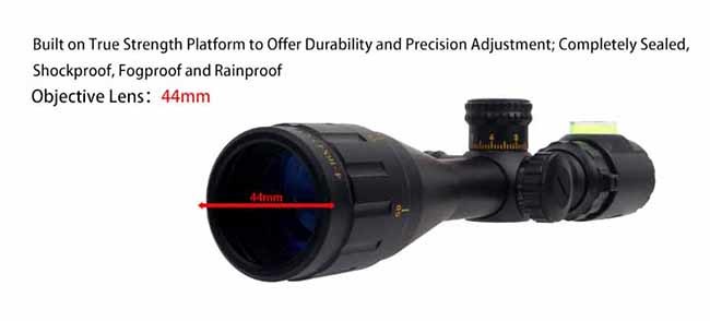 4-16X44AOE Bubble Leveler Riflescope Tactical Hunting Scope , 16X Magnification Hunting Scopes Optics