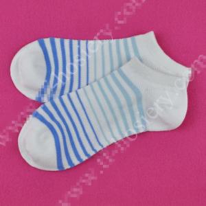 China Popular striped design summer OEM thin knitted cotton ankle socks factory