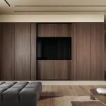 Half Bullnose Countertop Edging Wooden Furniture Customized Modern Kitchen