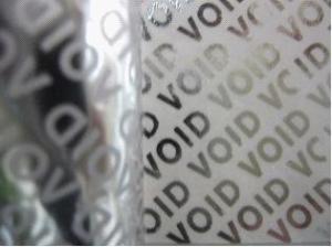 China Custom warranty seal sticker security void sticker label tamper proof sticker factory