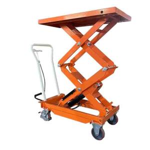 China Portable 300Kg Payload Capacity Platform 39.76in * 20.47in Hydraulic Scissor Lift Tables Max Height 62.40in factory