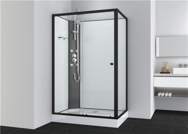 Bathroom Shower Cabins , Quadrant Shower Units 1100 X 800 X 2250 mm BLack