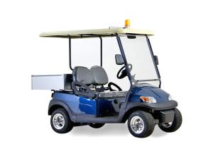 China 48V Electric 2 seats Utility Cart With Small Aluminum Box For Luggage factory