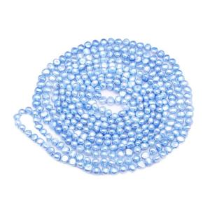 China Purple 7-8mm Freshwater Cultured Baroque Shape Pearls Necklace 100 Inches(FN08281BLUE) factory