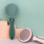 Pet Grooming Brush Slicker Brush Self Cleaning Portable Dog Cat Hair Removal