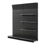Factory Price Single side Black Shelf supermarket shelves
