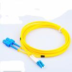 LC -LC Fiber Optic Communication Patch Cord , Yellow Orange Aqua Pink
