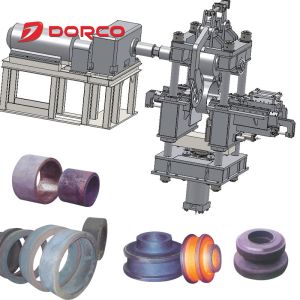 Material Saving Vertical Ring Rolling Machine Manufacturers Four Column Frame