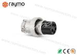 Nickle Plated Threaded Electrical Connector PA66 Insulator Long Life Cycle Wire