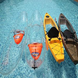 China Clear Visor Plastic Rowing Boat , Impact Resistant Lightweight Touring Kayak factory