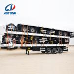 Fuwa 3 Axles Container Transporting 40 Feet Flatbed Semi-Trailer 13000X2480X1500