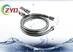 China 201 Stainless Steel Flexible Shower Hose Silver Chrome Plated Surface factory