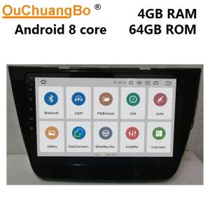 China Ouchuangbo car stereo navigation for MG ZS support BT MP3 mirror link android 9.0 OS 4+64 factory