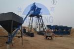 Concrete Machinery HZS25 Skip Hoist Stationary Concrete Batching Plant, Concrete
