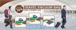 garment canvas tote with vacuum bag, Vacuum hang compressed bags for Down jacket