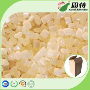 China EVA Yellow granule Hot Melt Pellets For Packaging Corrugated Box Carton Sealing factory