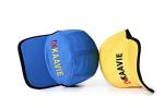 Custom 6 Panel Outdoor Baseball Caps Polyester 58cm Black Ball Hat