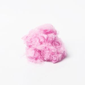 China Light Pink Chopped Compressed Virgin Polyester Staple Fiber Non Woven 3Dtex 76mm factory