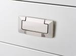 Brush Brass Hidden Drawer Pulls Kitchen Cabinet Knobs / Closet Square 64mm