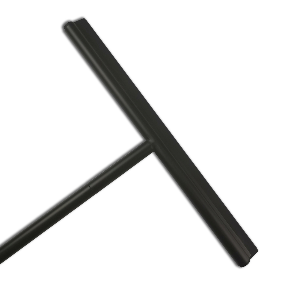 Heavy Duty Stainless Steel Matte Black Floor Squeegee With Long Handle