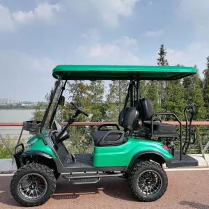 China 4 Wheel Disc Brake 10 Inch TFT IP66 CARplay Display 4 Person Golf Cart Max140KM Max 28MPH Hunting 4 Seater Electric Golf factory