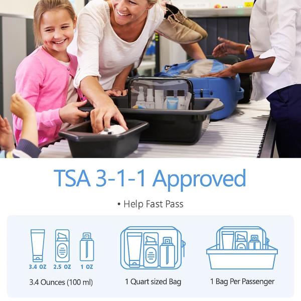 Multi Functional Durable Water Resistant Clear Toiletry Bags For Traveling