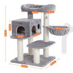 Enchanted Modern Stylish Cat Tree , Cat Tower Scratching Post Adjustable