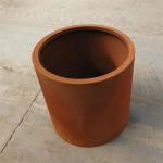 100mm Rust Metal Garden Pots Corten Steel Outdoor Round Planter Flower Pot