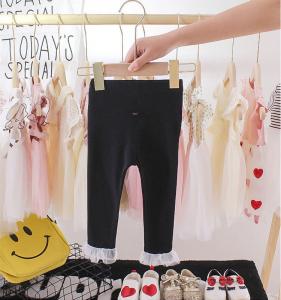 China Nylon Children'S Casual Trousers Color Fade Proof High Waisted Straight Leg Pants factory
