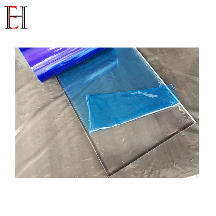Anti UV Green Color Window Temporary PE Plastic Film Anti Scratch Protection Roll For Glasses