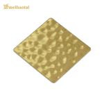 Ss304 Stainless Steel Color Sheets Polish Golden Embossed Stamped