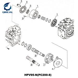 China Construction Machinery Parts HPV95 Hydraulic Pump Parts PC200-8 Pump Repair Kit factory