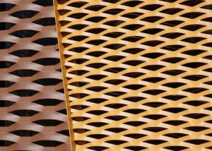 China Building Aluminum Expanded Metal Wire Mesh 3.0mm Thickness Anodized factory