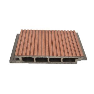 China Exterior Decorative Wood and Plastic Composite WPC Wall Siding with Click Installation factory