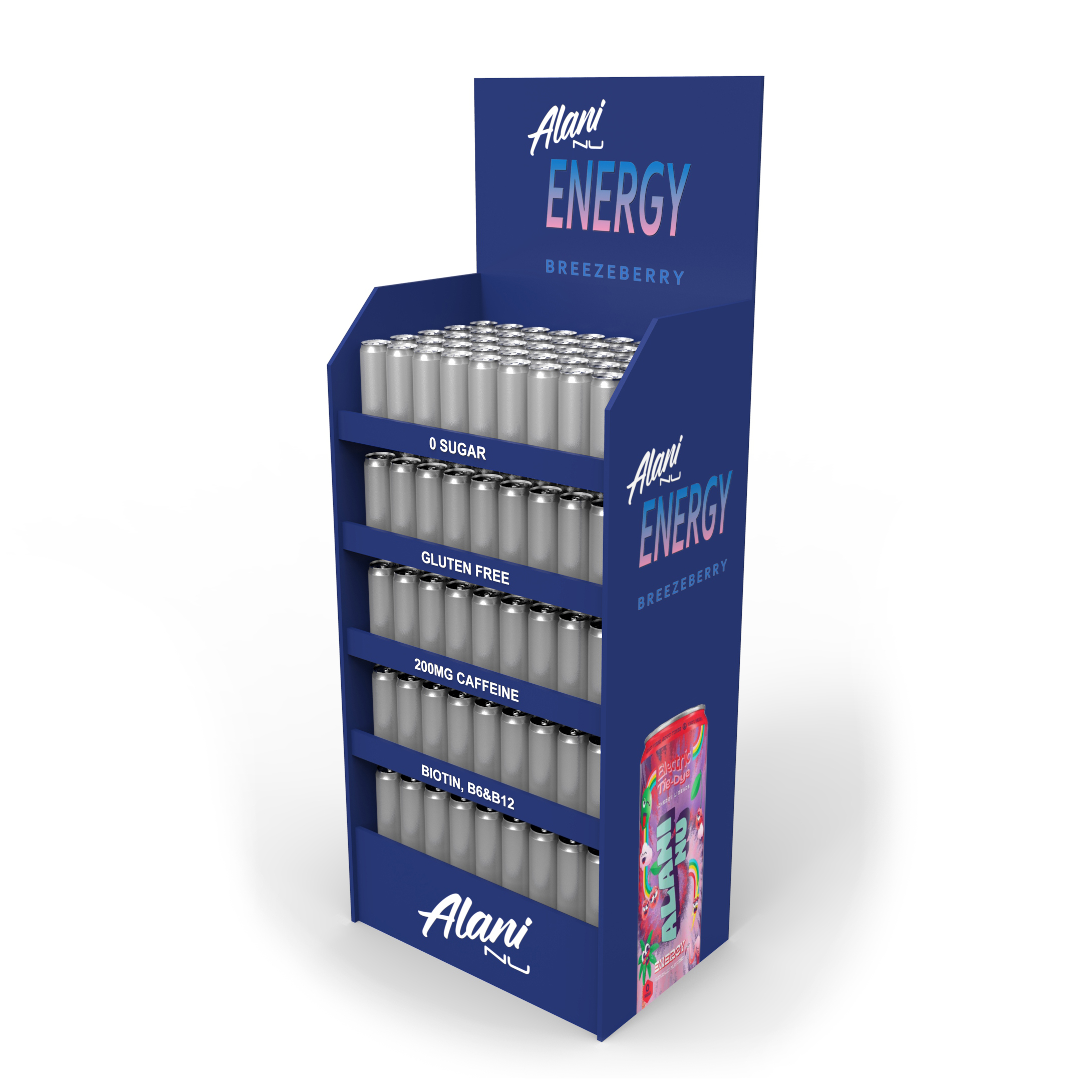 Supermarket Cardboard Product Display Stand Canned Food Carton Display Stands Christmas