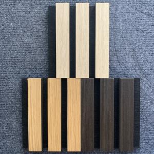 China Felt Wood Slat Acoustic Wall Panels Interior Decoration Polyester Slats factory