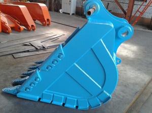 China EX450 Excavator Rock Bucket Black Yellow Orange Duty Key JCB Heavy Rock Teeth factory