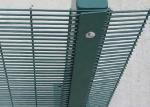 Square Post Flat Bar Ral6005 Green Color Anti Climb Fencing