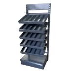 Factory Custom Size Color logo frosted gray hardware store shelves pharmacy