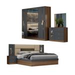 Wholesale Low Price Turkish Double King Bed Room Home Wooden Frame Mdf Modern