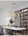 Postmodern Restaurant Chandelier Nordic Wave Shaped Chandelier Exhibition Hall