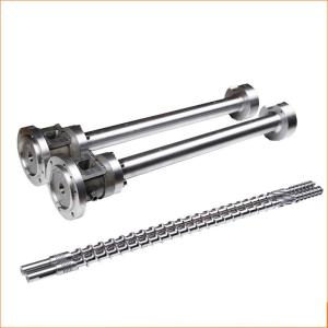 China 50mm Single Screw Extruder Screw Barrel 2.0-3.0mm For Mask Melt Blown Cloth Making Machine factory