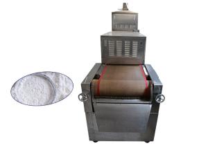 China Belt Type Stainless Steel Microwave Soybean Drying Machine PLC And Touch Screen Control factory