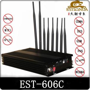 China 33dBm Cell Phone Signal Jammer / Scrambler Computer Remote Contro factory