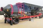 YHZM 500L Mobile Concrete Batching Plant With Drum / Twin Shaft Mixer