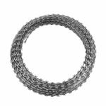2.5mm Wire Diameter Barbed Concertina Fencing BTO 22 Razor Wire Fence for Sea