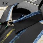 Solid Color Chinese Collar Men's Dress Shirts in Cotton for Dressy and Casual