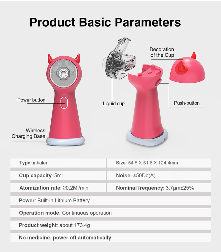 OEM Home Health Nebulizer Cough Drug Atomizer Evaporator Mesh Portable Nebulizer