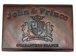 Brown Embossed Leather Patches For Jeans With Personalized Logo